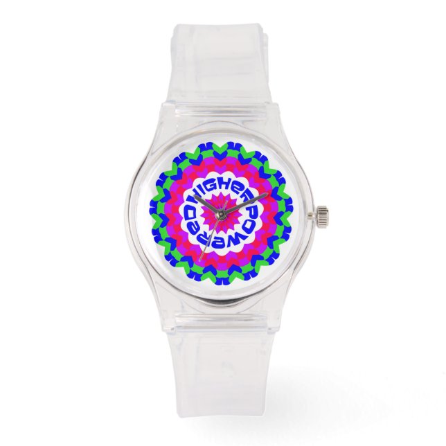 Montre Kaleidoscope rose plus puissant spirituel (Recto)
