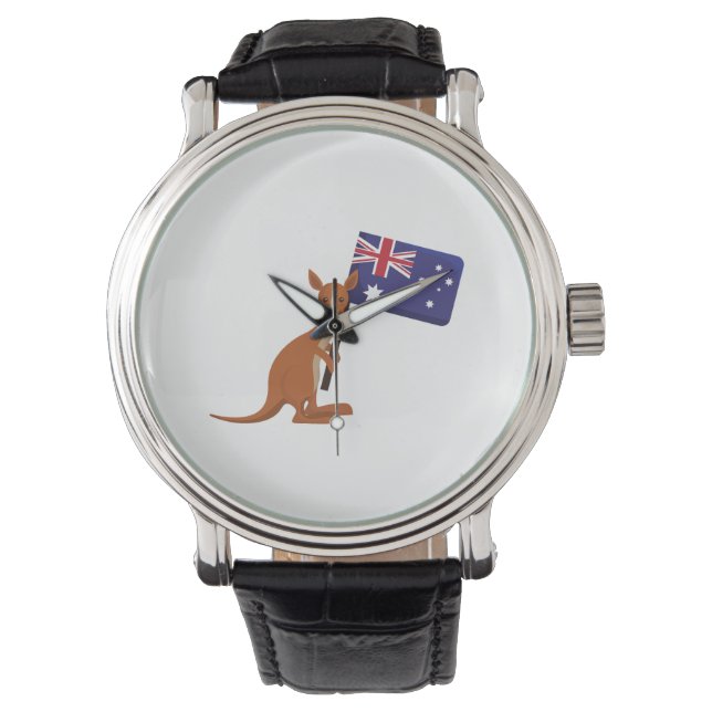 Montre kangourou drapeau australie (devant)