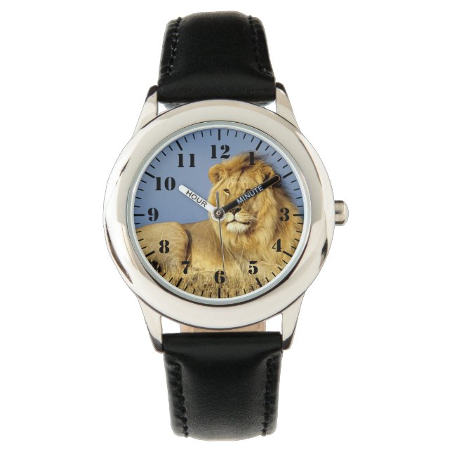 Montre Kids Classic Watch/Wildlife Lion (devant)