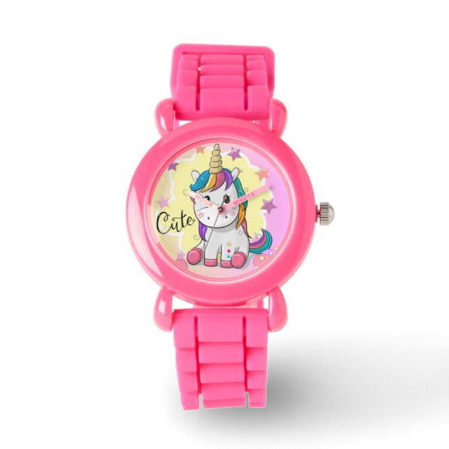 Montre kids wristwatch unicorn design (Recto)