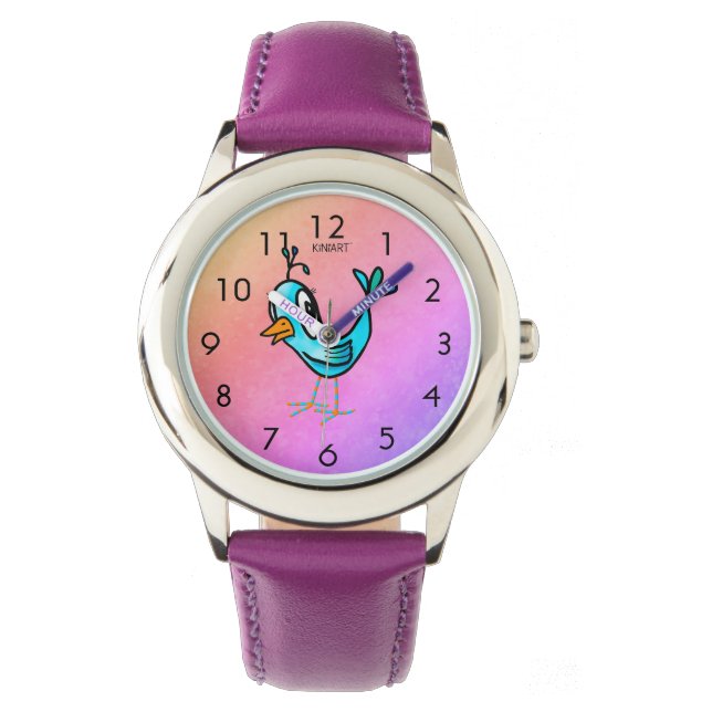 Montre KiniArt Whimsical Little Bird Watch (devant)