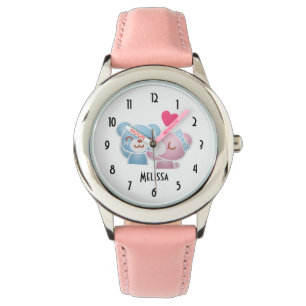 Montre Kissing Bears mignon et Kawaii
