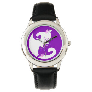 montre kitten yin yang