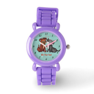 Montre Kitty and Puppy , Modifier votre texte