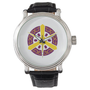 Montre Kyoto ville drapeau Kyoto préfecture japonaise sym