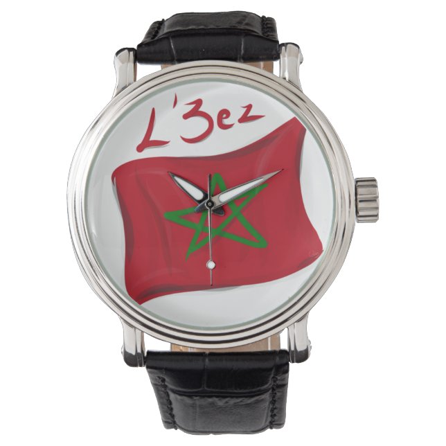 Montre L'3ez Maroc sur fond transparent (devant)