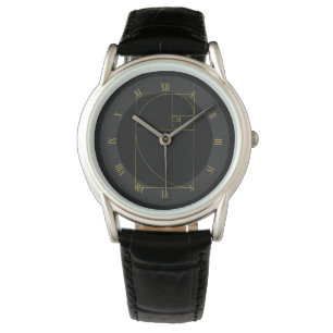 Montre La géométrie sacrée en spirale d'or