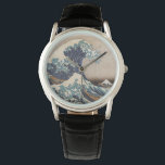 Montre La Grande Vague au large de Kanagawa<br><div class="desc">La Grande Vague au large de Kanagawa est une gravure en bois de l'artiste japonais Hokusai. Il a été publié vers 1830 à la fin de la période Edo.</div>