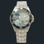 Montre La Grande Vague au large de Kanagawa<br><div class="desc">The Great Wave Watch The Great Wave off Kanagawa, aussi connu sous le nom de The Great Wave ou simplement The Wave, est une gravure en bois de l'artiste japonais Katsushika Hokusai. Exemple de l'art ukiyo-e, il a été publié entre 1830 et 1833 comme le premier dans la série de...</div>
