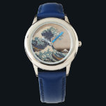 Montre La Grande Vague au large de Kanagawa<br><div class="desc">La Grande Vague au large de Kanagawa est une gravure en bois de l'artiste japonais Hokusai. Il a été publié vers 1830 à la fin de la période Edo.</div>