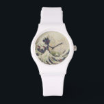 Montre La Grande Vague De Melon Honeydew Belle OEuvre D'A<br><div class="desc">The Great Wave Of Honeydew Melon Fine Art Spoof est une peinture acrylique d'après une oeuvre d'art célèbre. L'image emblématique est faite d'une découpage de fruits et légumes. Un décor et des murs parfaits pour les amateurs de nourriture, les restaurants végétaliens et les restaurants végétariens. L'art représente trois bateaux se...</div>