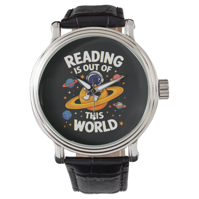 Montre La lecture est hors de ce monde (devant)