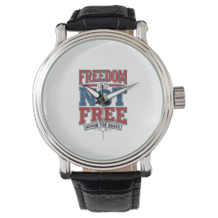 Montre La liberté n'est pas gratuite conception de chemis