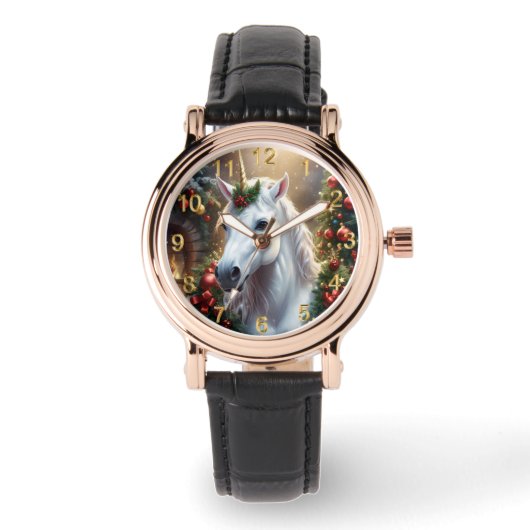 Montre « La Licorne de Noël » (Recto)