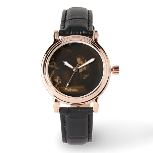Montre La Nativité à la Nuit (Naissance de Jésus, Noël) (Recto)