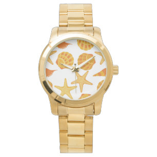 Montre La plage orange Shell modèlent