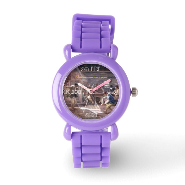 Montre "La Ratchenitza, Danse Nationale de Bulgarie" (Recto)