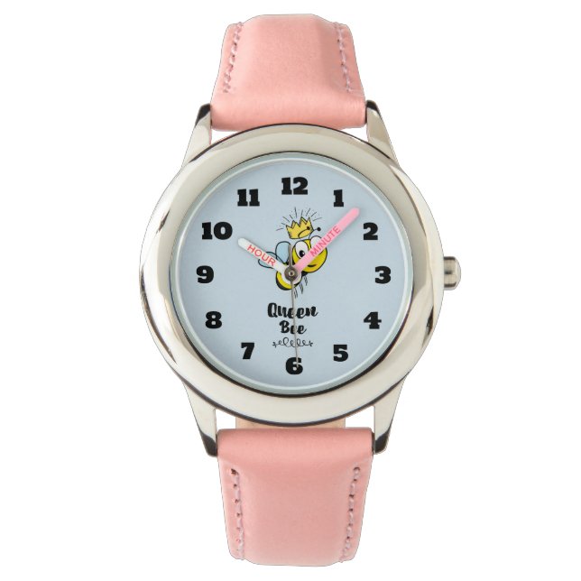 Montre La reine Bee mignonne Bumble Bee avec Couronne (devant)