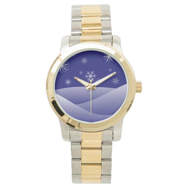 MONTRE LA SCÈNE DE NEIGE D'HIVER (devant)