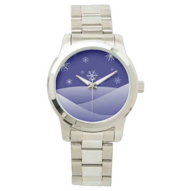 MONTRE LA SCÈNE DE NEIGE D'HIVER (devant)