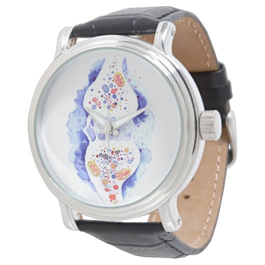 Montre La synapse et l'impulsion nerveuse impression de t (Incliné)