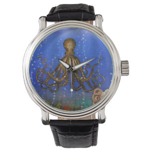 Montre La tanière des poulpes - colorée