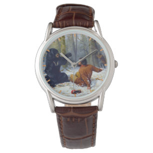 Montre La vie d'un chasseur Un saccage Arthur Tait 1856