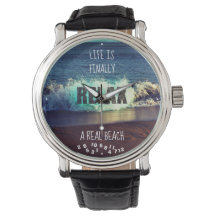 La vie est enfin une vraie plage Retraité détente