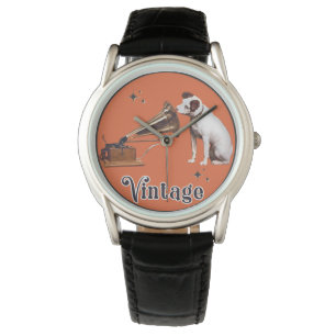 Montre La voix de son maître Vintage Orange