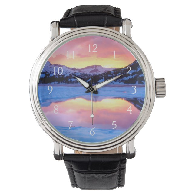 Montre Lac Ellery au coucher du soleil (devant)