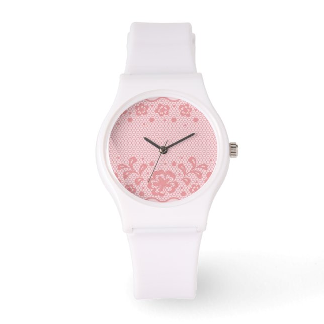 Montre Lace pattern, flower vintage (Recto)