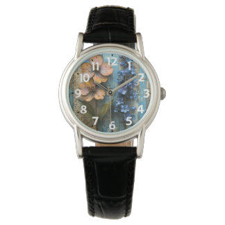 Montre Ladies Watch with Leather Band