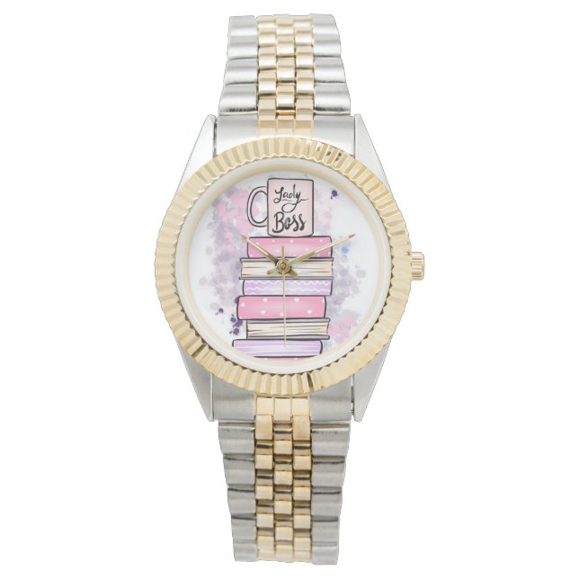Montre Lady Boss Books et Mug (devant)