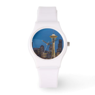 Montre L'aiguille de l'espace et Seattle du centre