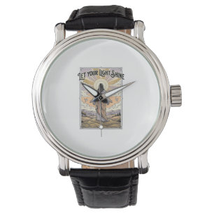 Montre Laissez Votre Lumière Briller Foi Vintage