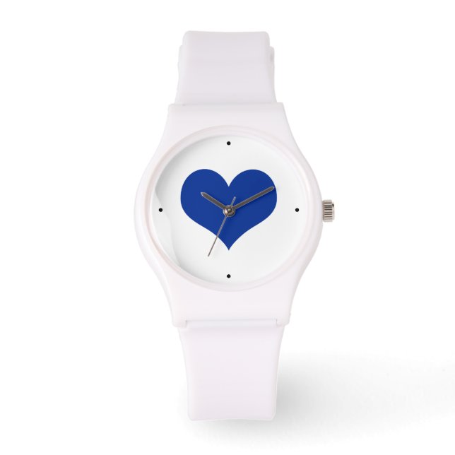 Montre L'amour du coeur bleu (Recto)