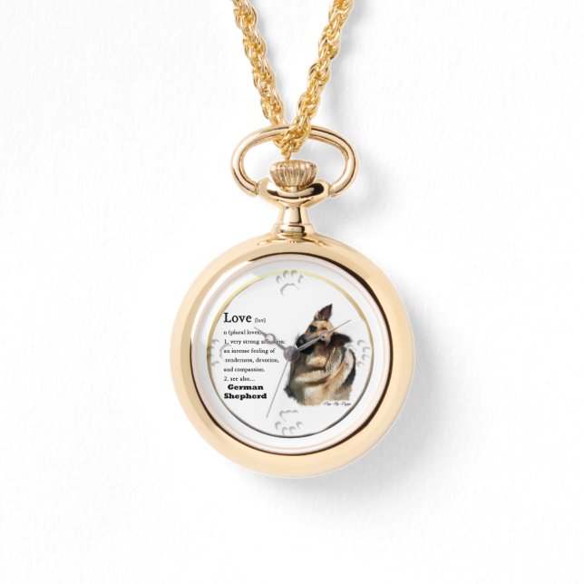 Montre L'Amour Est Un Berger Allemand Cadeaux (Recto)