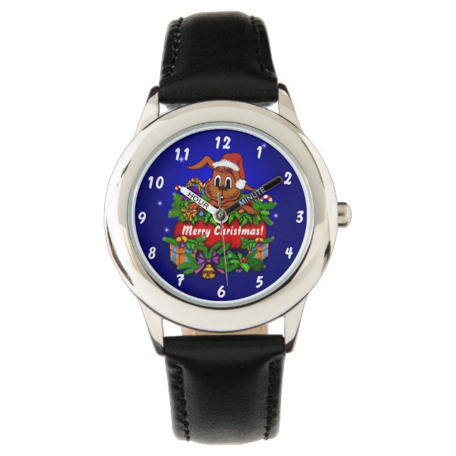 Montre Lapin de Noël (devant)