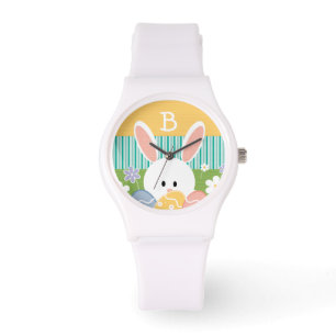 Montre Lapin de Pâques Jaune Monogramme