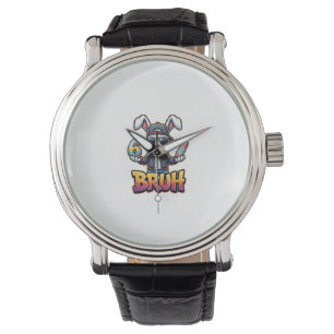 Montre Lapin de Pâques Mème Bruh Drôle 6 7 Œufs de Pâques