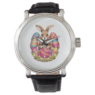 Montre Lapin de Pâques OEufs colorés Chasse aux oeufs de 