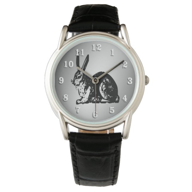 Montre Lapin noir (devant)