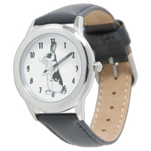Montre Lapin : Noir et Blanc