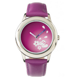 Montre Lapins de neige japonais et Sakura