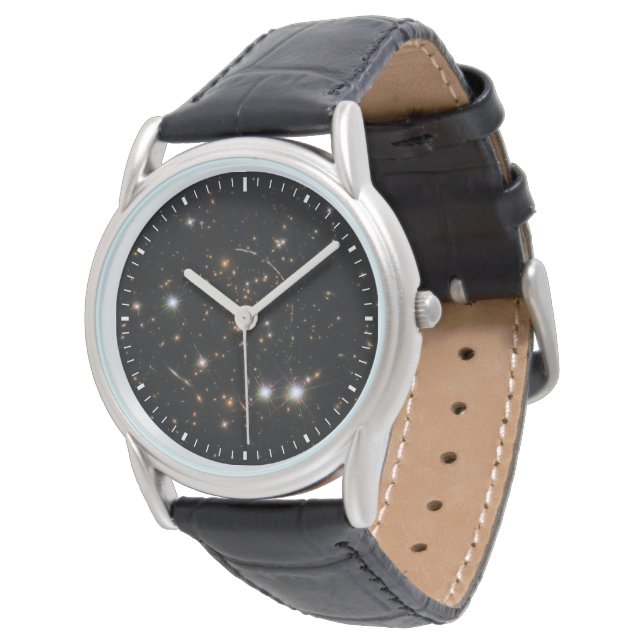 Montre L'Arc Sunburst Dans Un Gros Cluster Galaxy (Incliné)