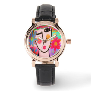 Montre L'art Abstrait funeste et portable