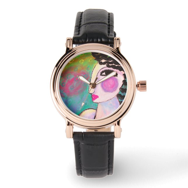 Montre L'art Abstrait funky à porter (Recto)