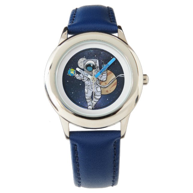 Montre L'astronaute jouit dans l'espace ( montre) (devant)