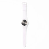 Montre Lavande Purple Script Moderne Fille Monogramme Nom (Verso)