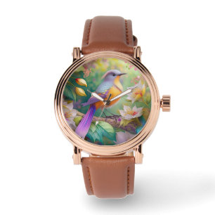 Montre Lavande Tête Orange Breased Imaginaire Oiseau